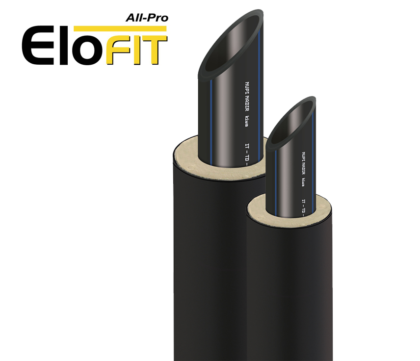 dest-elofit-all-pro Tubería preaislada de polietileno de alta densidad PE100 Elofit All-pro, para refrigeración y frío industrial